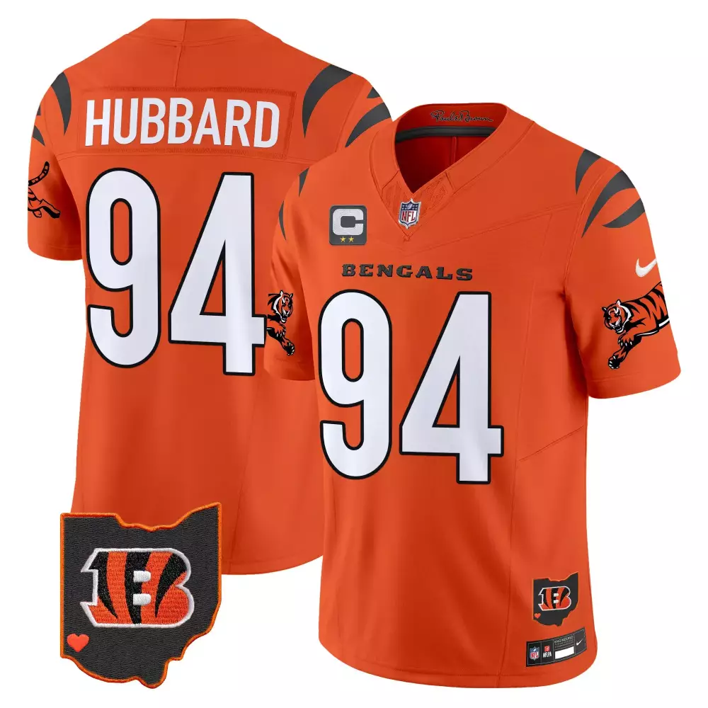 sam hubbard color rush youths cincinnati bengals player vapor limited jersey all stitched