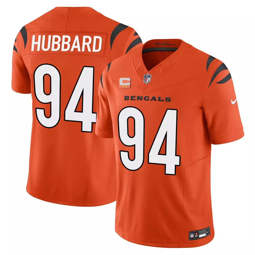 sam hubbard orange mens cincinnati bengals special vapor limited jersey all stitched