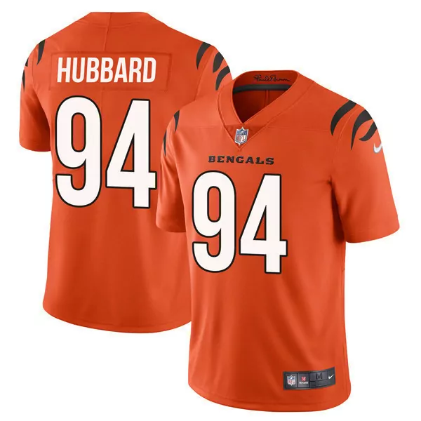 sam hubbard orange womens cincinnati bengals 2024 vapor limited jersey all stitched