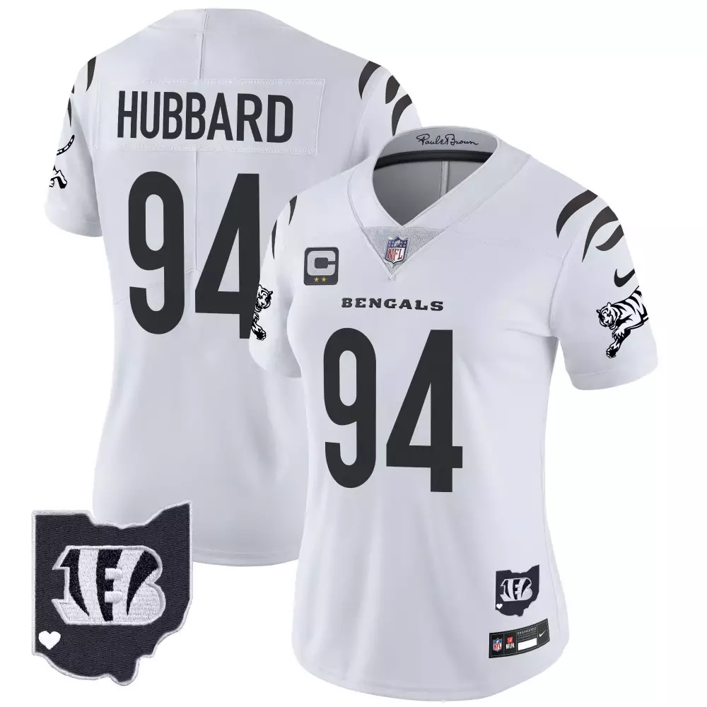 sam hubbard white limited mens cincinnati bengals vapor premier limited jersey all stitched