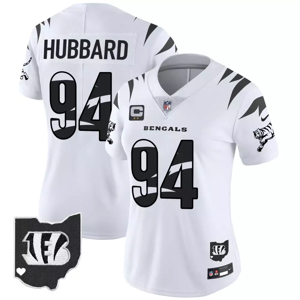 sam hubbard white limited mens cincinnati bengals vapor premier limited jersey all stitched