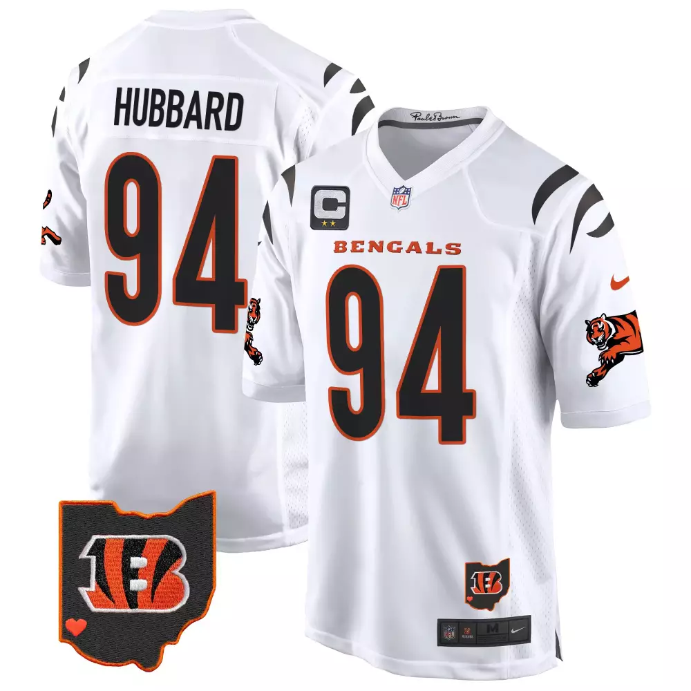 sam hubbard white limited mens cincinnati bengals vapor premier limited jersey all stitched