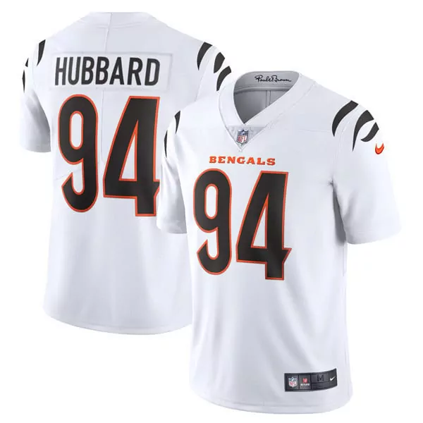 sam hubbard white mens cincinnati bengals vapor premier limited jersey all stitched