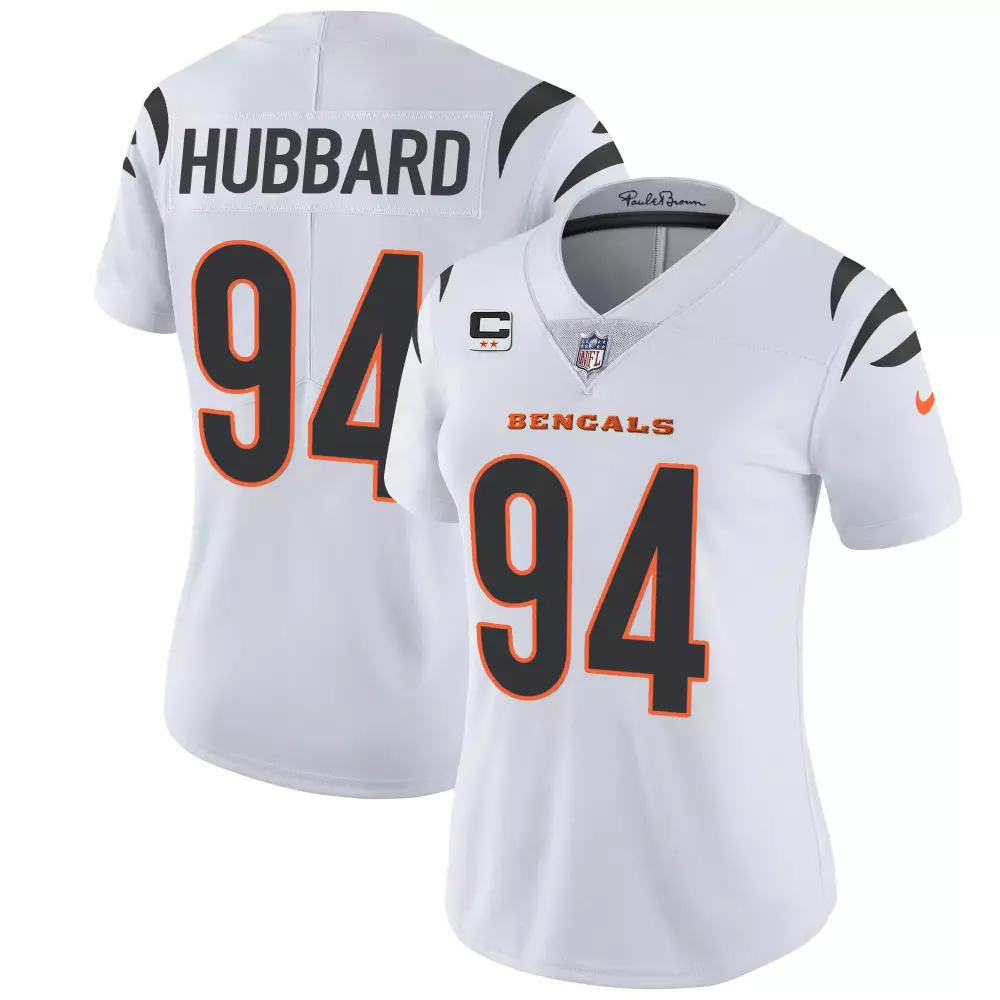 sam hubbard white womens cincinnati bengals special vapor limited jersey all stitched