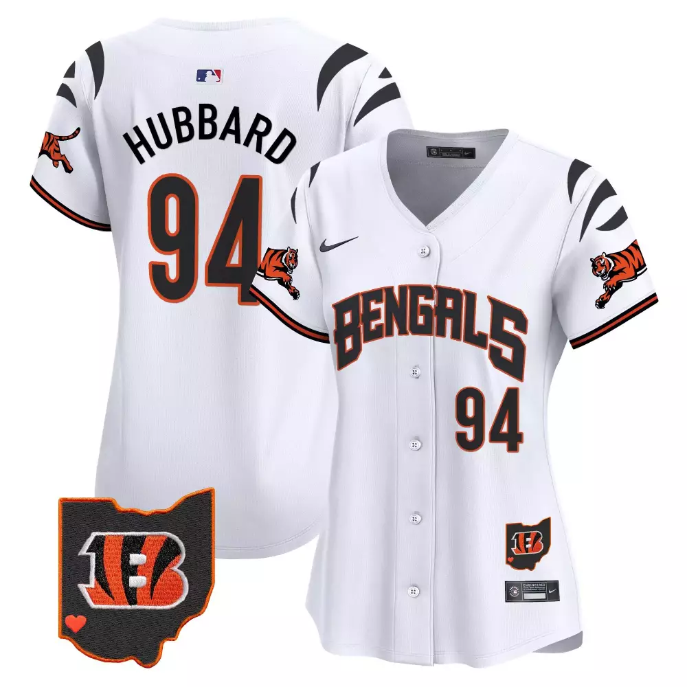sam hubbard white womens cincinnati bengals special vapor limited jersey all stitched