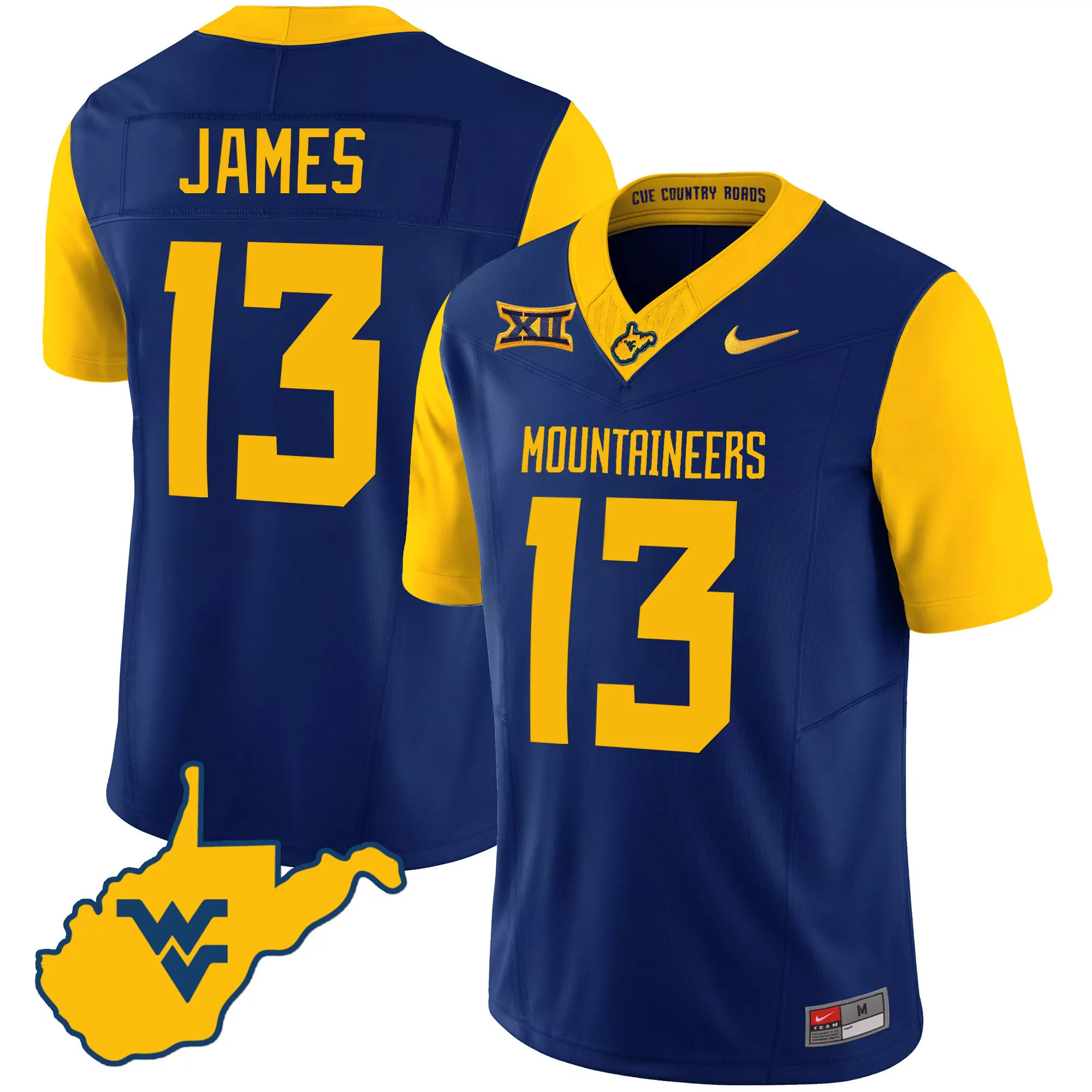 sam james black limited mens west virginia mountaineers black limited gold vapor jersey all stitched