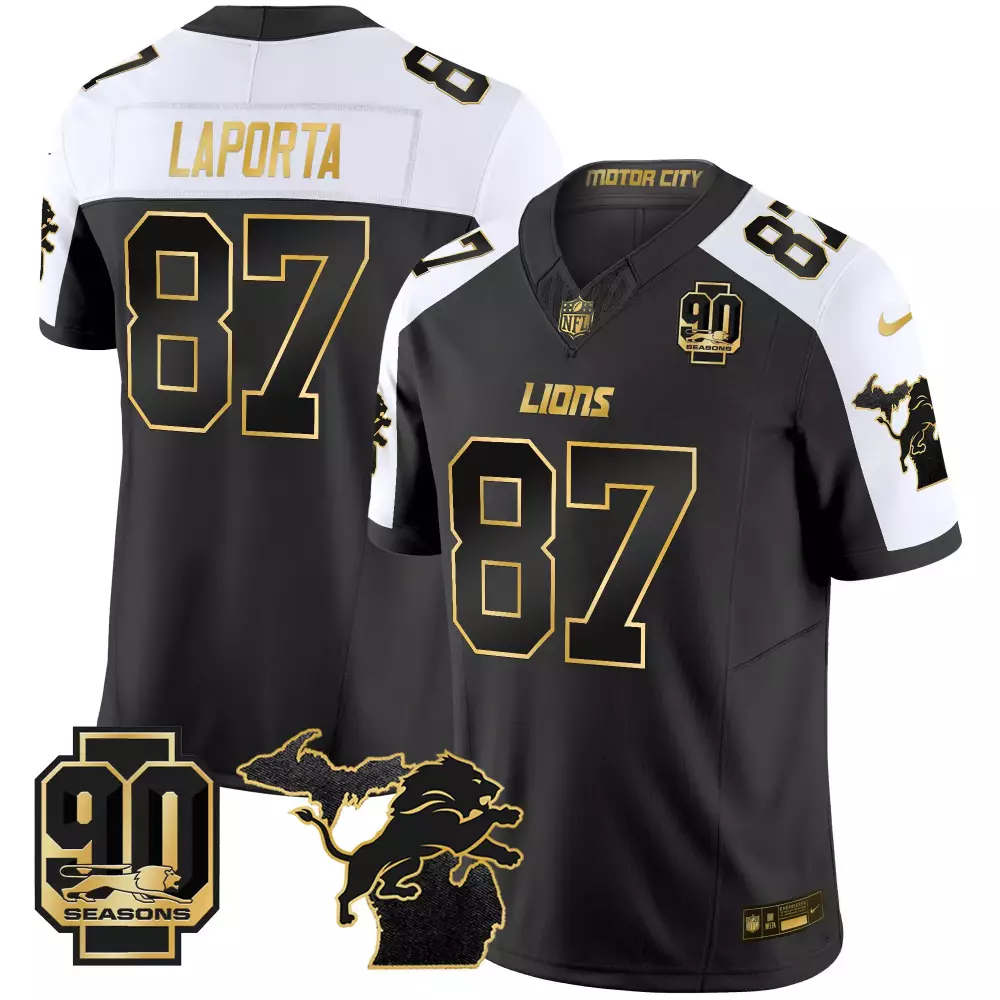 Sam Laporta Detroit Lions 2024 Gray Vapor Limited Jersey | Est 1934 Patch | Stitched Fan Gear for Men, Women & Youth