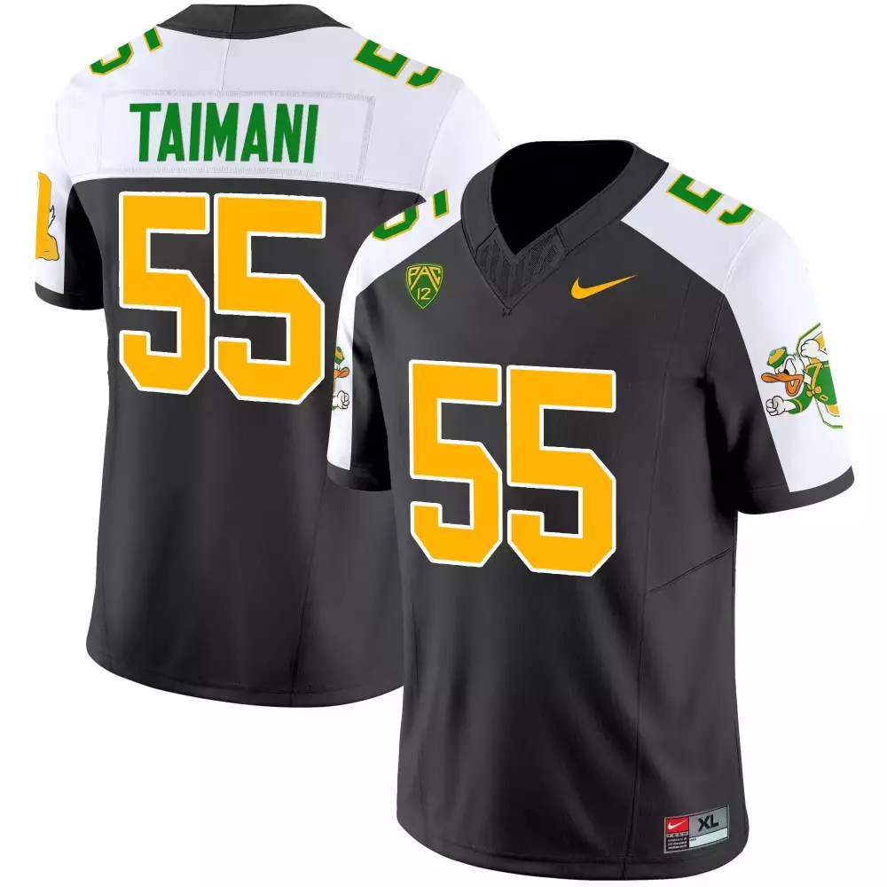 sam taimani black alternate mens oregon ducks ducks mighty oregon ducks 1984 throwback jersey v3 stitched