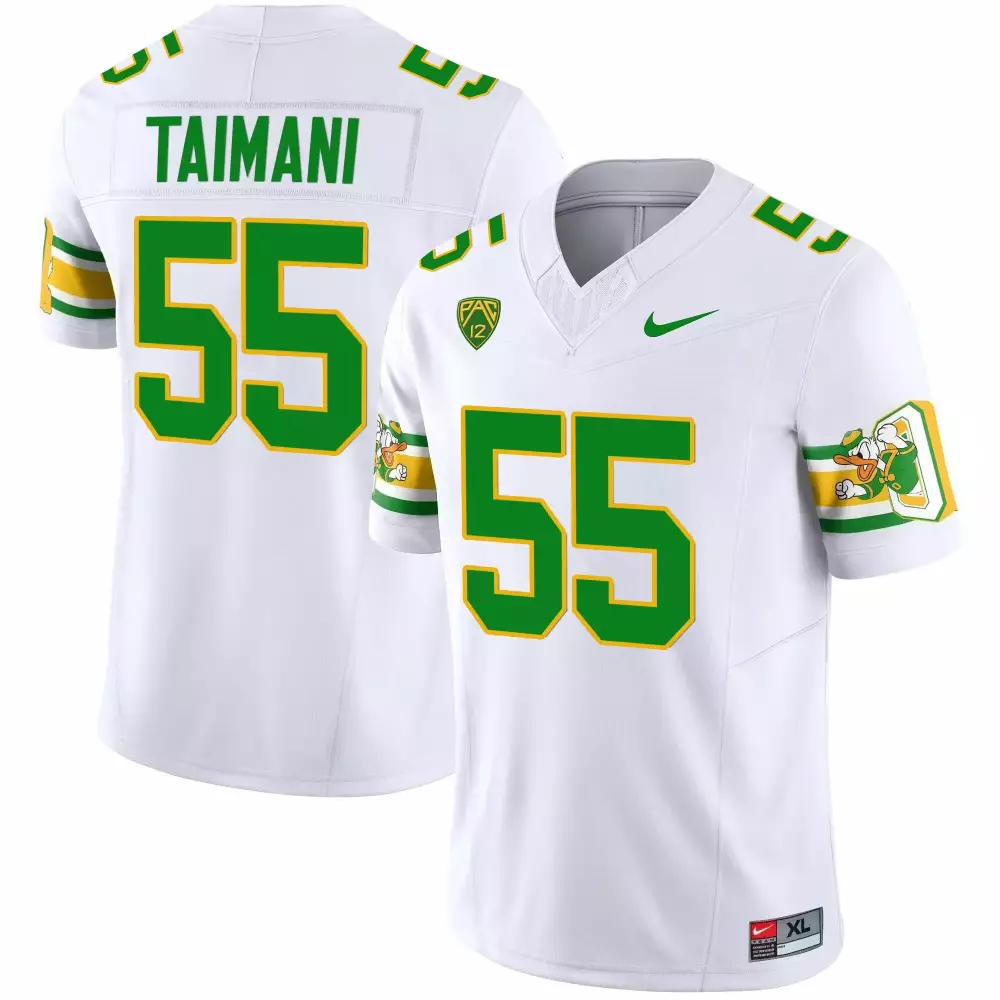 sam taimani white mens oregon ducks ducks mighty oregon ducks 1984 throwback jersey v2 stitched