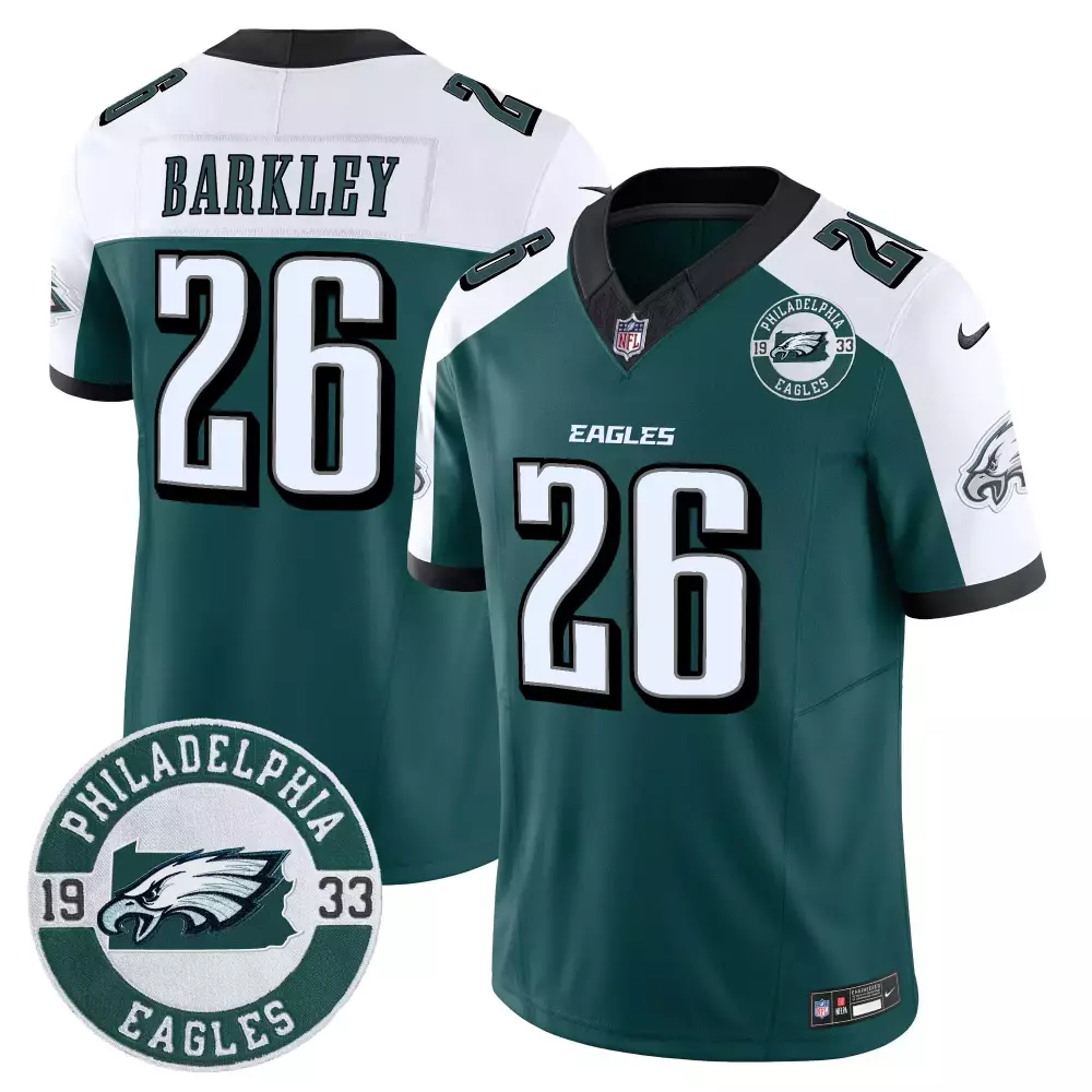 Saquon Barkley Alternate Men's Philadelphia Eagles 2024 Vapor Limited Jersey | All Stitched | For Men, Women & Youth