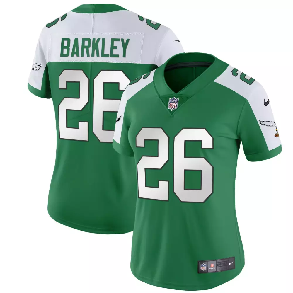 Saquon Barkley Philadelphia Eagles Throwback Kelly Vapor Limited Jersey V2 | Stitched Fan Gear for Men, Women & Youth