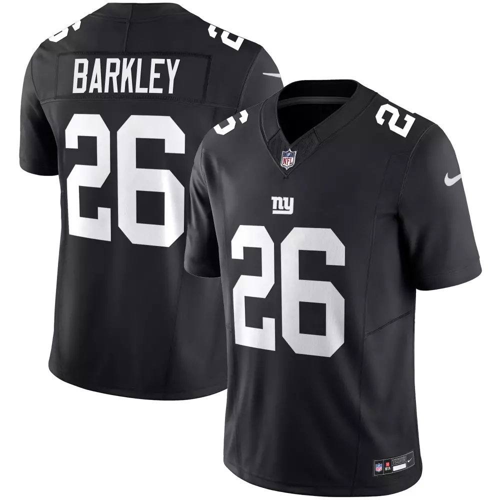 saquon barkley black mens san francisco giants vapor limited jersey all stitched