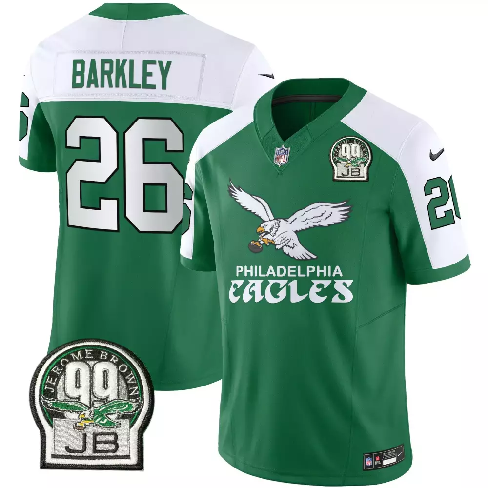 Saquon Barkley Philadelphia Eagles Kelly Green Vapor Limited Jersey V5 | All Stitched | Fan Gear for All Ages | For Men, Women & Youth