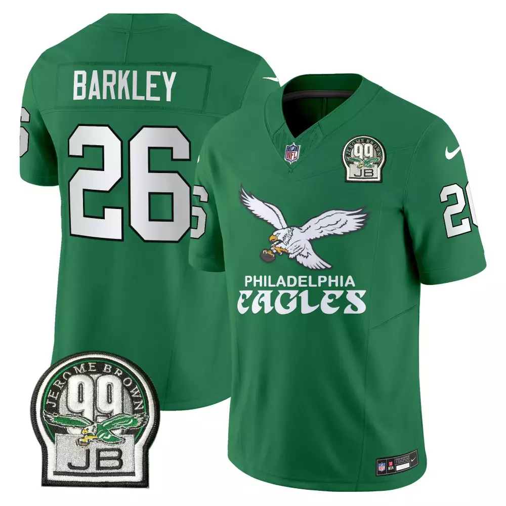 saquon barkley kelly green mens philadelphia eagles kelly green vapor limited jersey v5 all stitched