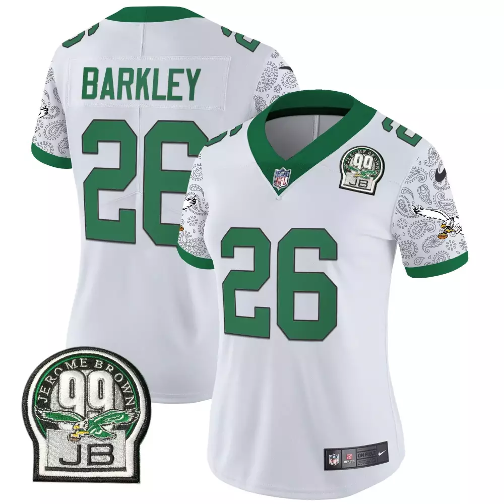 Saquon Barkley Philadelphia Eagles Kelly Green Vapor Limited Jersey | Women's All Stitched Fan Gear | For Men, Women & Youth