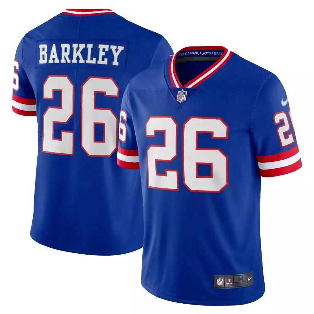 saquon barkley color sleeve mens new york giants vapor gold jersey all stitched