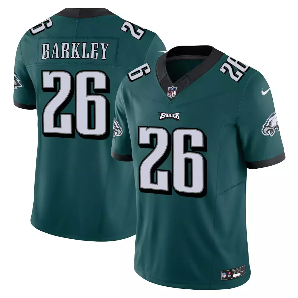 saquon barkley midnight green mens philadelphia eagles 2024 practice vapor limited jersey all stitched