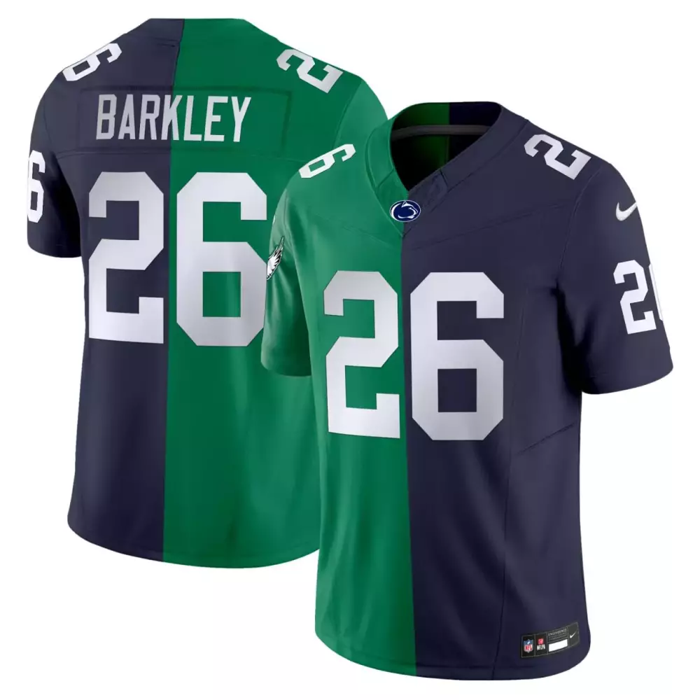 saquon barkley midnight green womens philadelphia eagles 2024 nfc east division champions vapor limited jersey all stitc