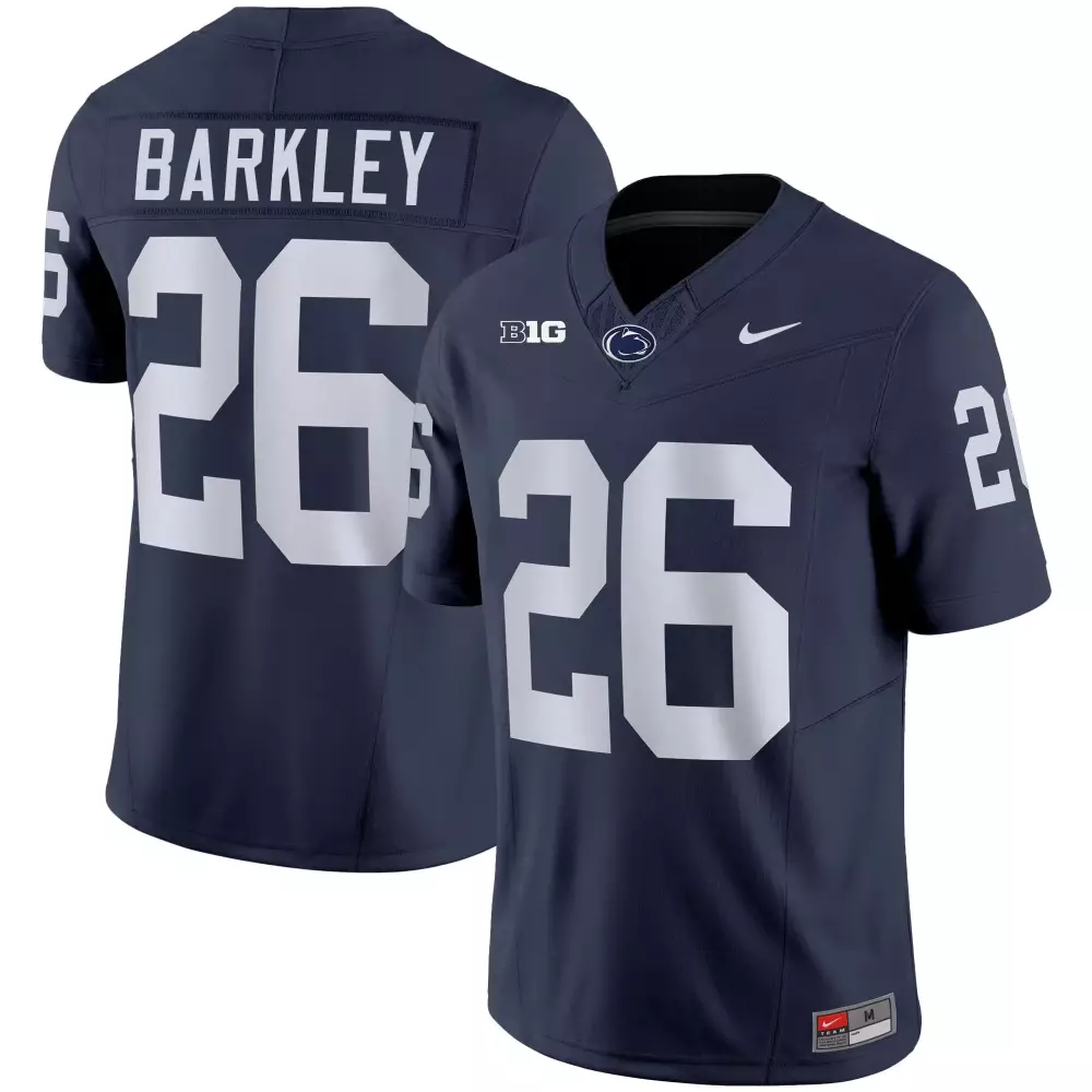 saquon barkley navy mens penn state nittany lions vapor limited jersey all stitched