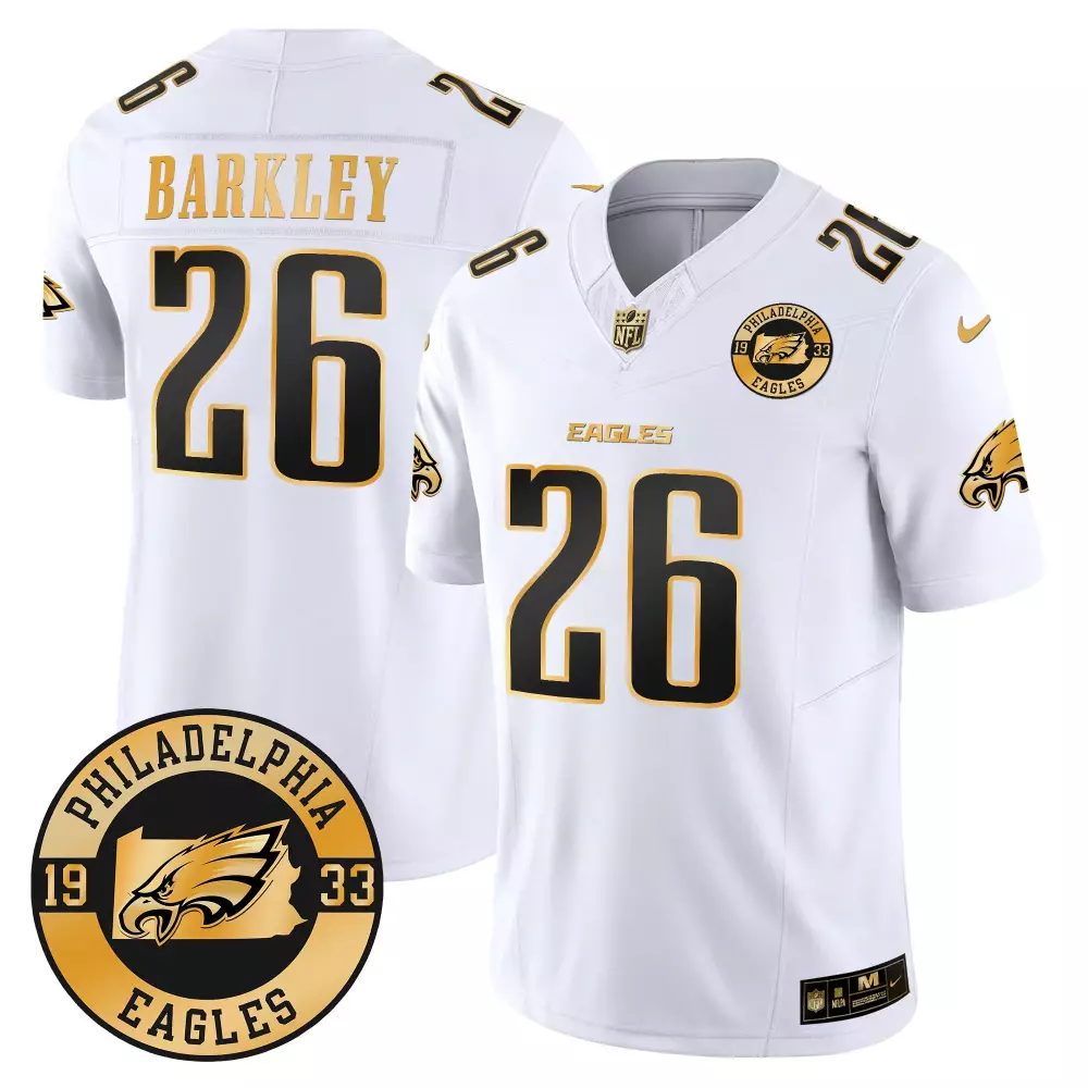 saquon barkley split mens philadelphia eagles vapor limited jersey v2 all stitched