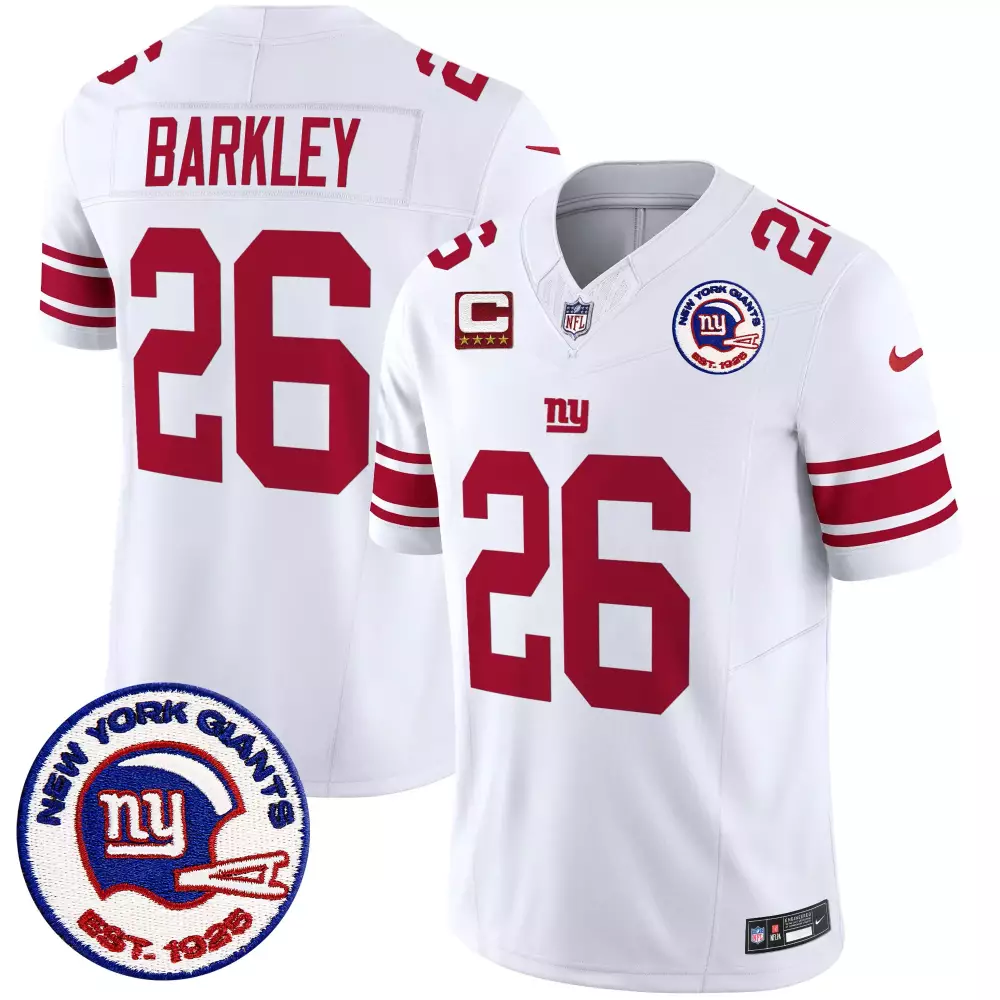 saquon barkley royal mens san francisco giants est 1925 patch vapor limited jersey all stitched