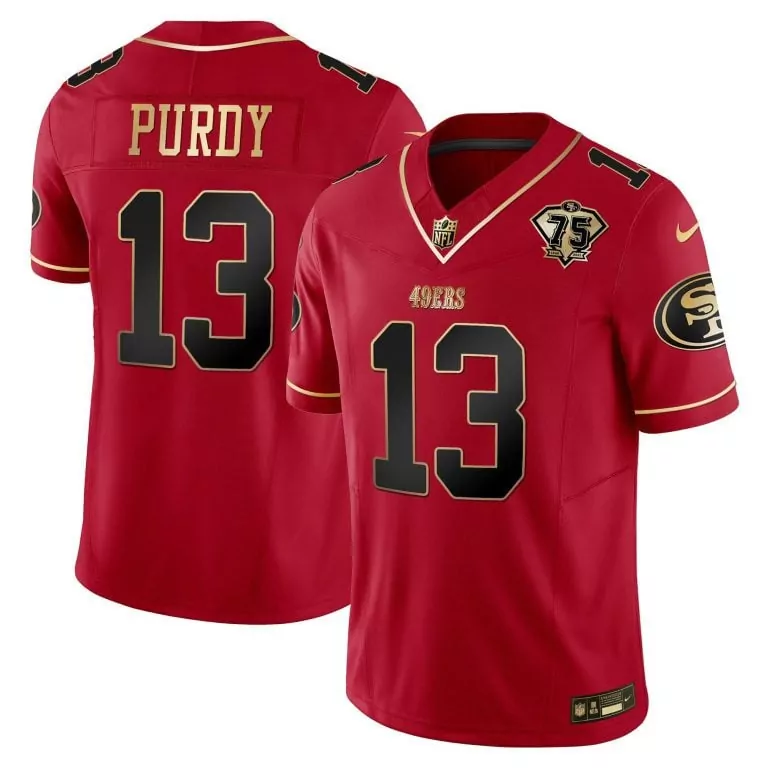 scarlet limited women talanoa hufanga san francisco 49ers throwback vapor limited jersey 75th anniversary patch