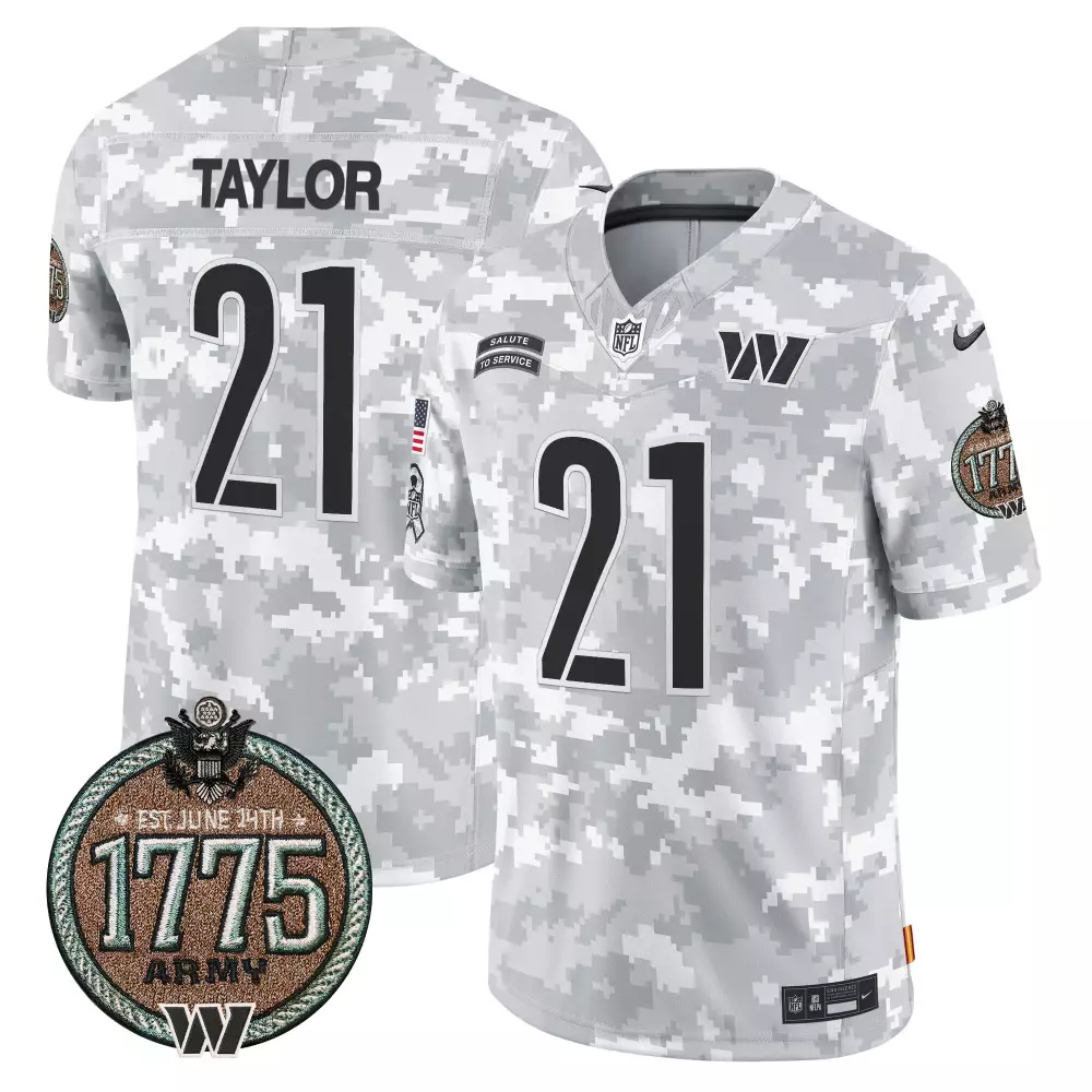 sean taylor alternate womens washington commanders 90th anniversary patch gold vapor jersey all stitched