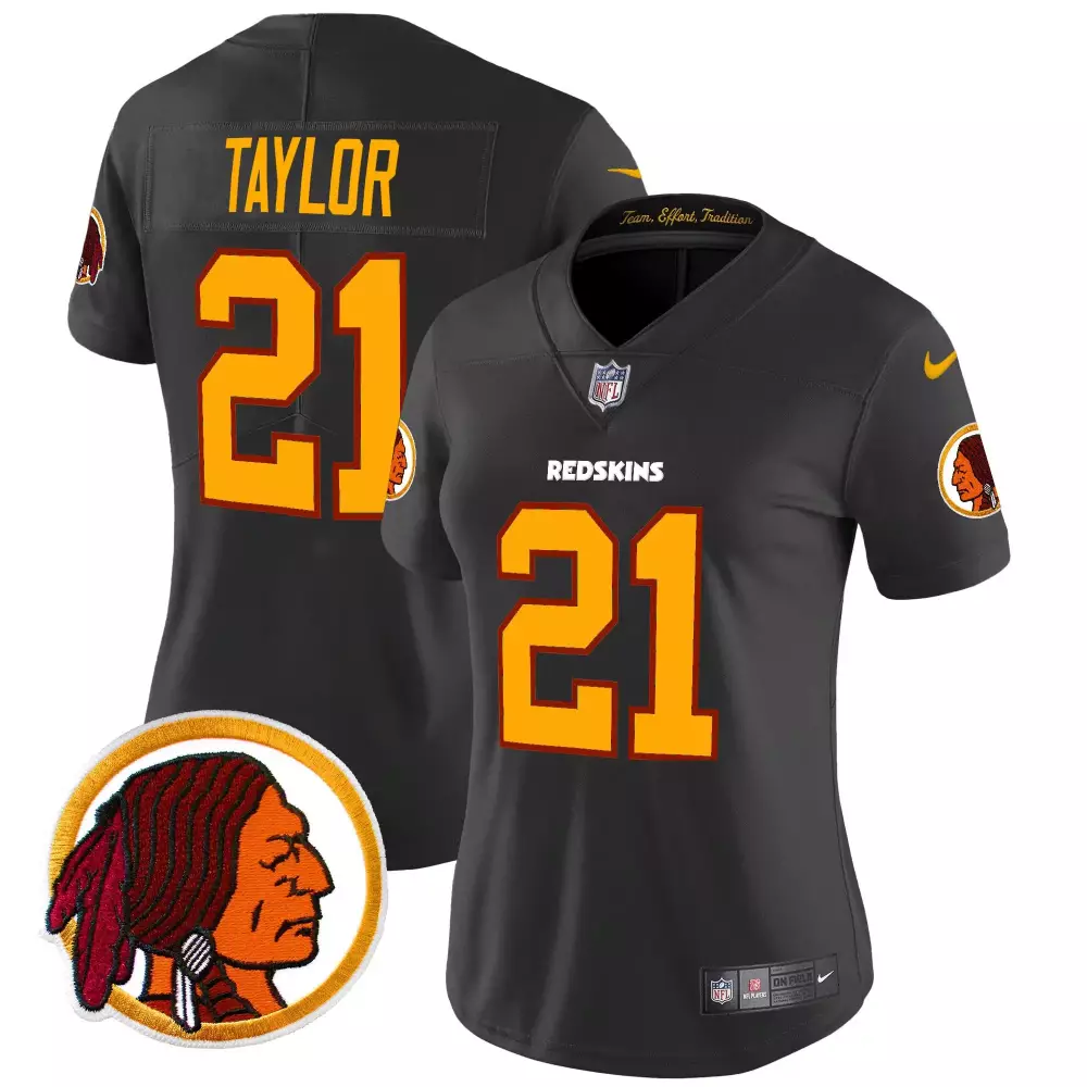 sean taylor black womens washington redskins throwback vapor limited jersey v2 all stitched