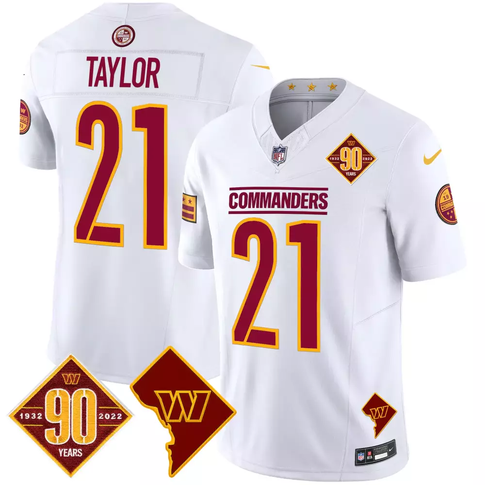 sean taylor white gold womens washington commanders white gold black gold vapor limited jersey all stitched