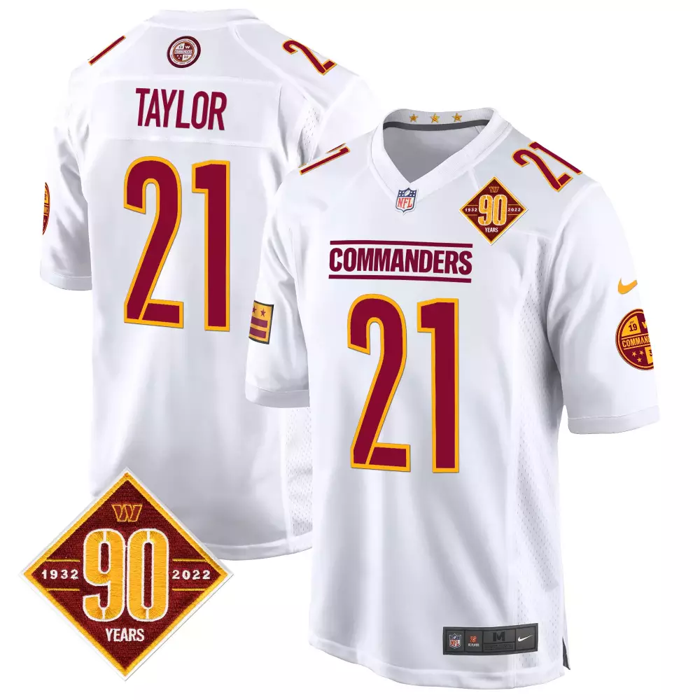 sean taylor white gold womens washington commanders white gold black gold vapor limited jersey all stitched