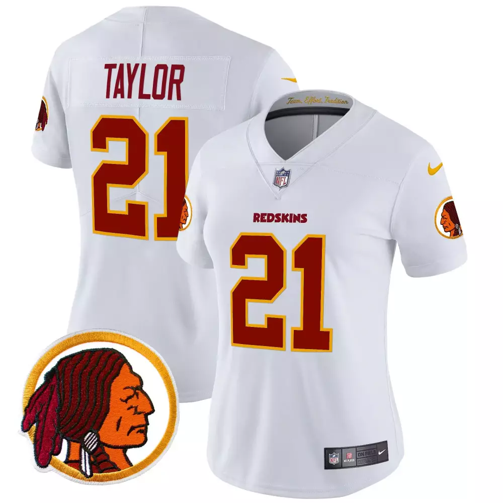 sean taylor white womens washington redskins 75th patch throwback vapor premier limited jersey all stitched