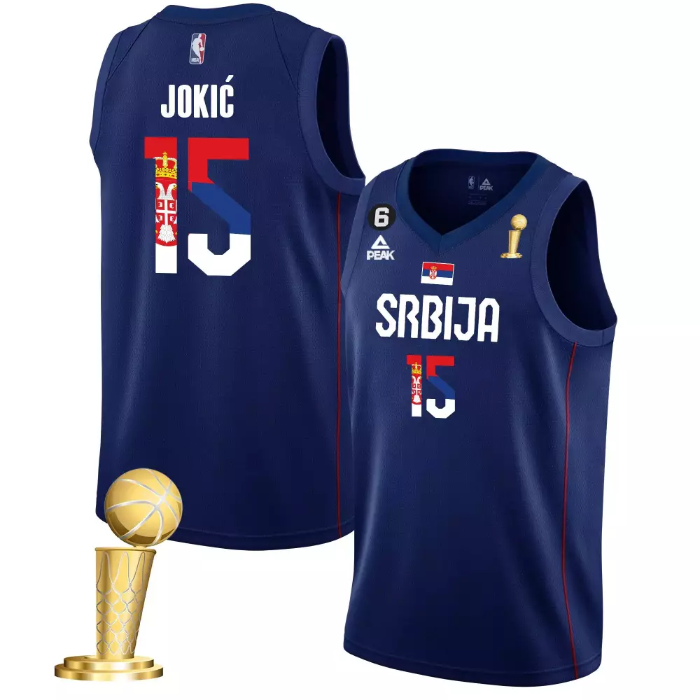 serbia black men nikola jokic denver nuggets serbia finals champions gold jersey all stitched