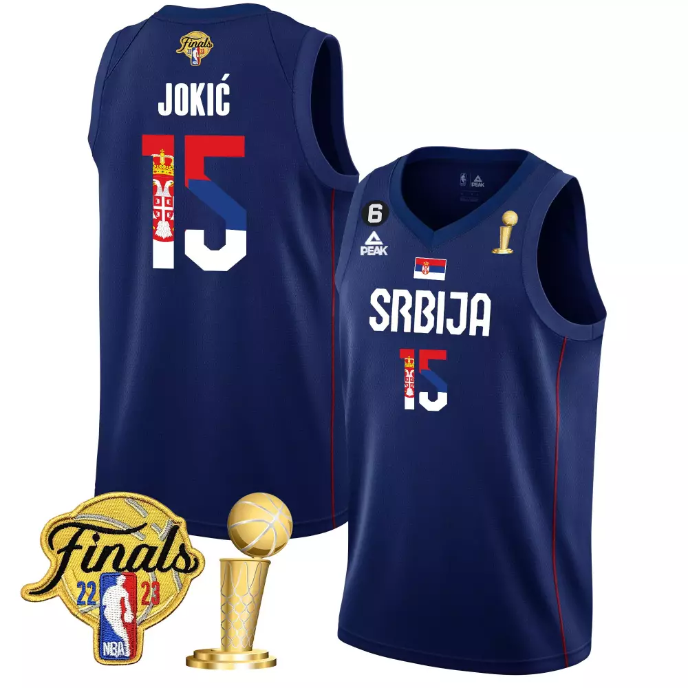 serbia black men nikola jokic denver nuggets serbia finals champions gold jersey all stitched