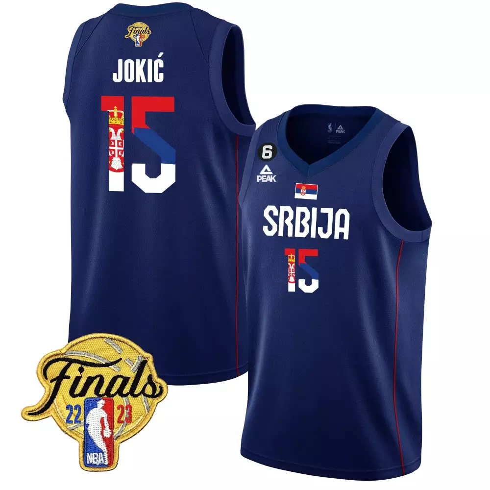 serbia black men nikola jokic denver nuggets serbia finals champions gold jersey all stitched
