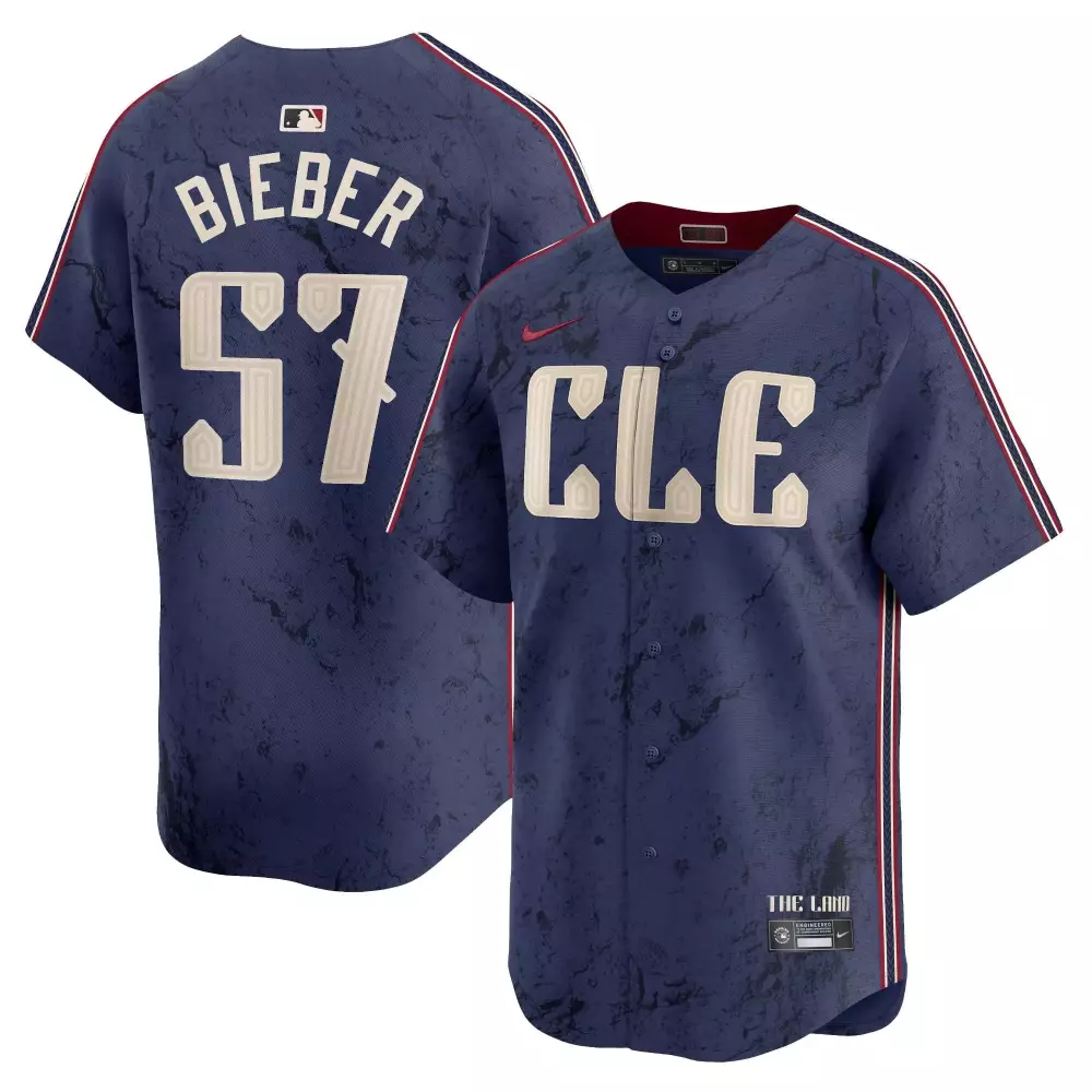 josh naylor navy mens cleveland guardians 2024 city connect vapor premier limited jersey all stitched