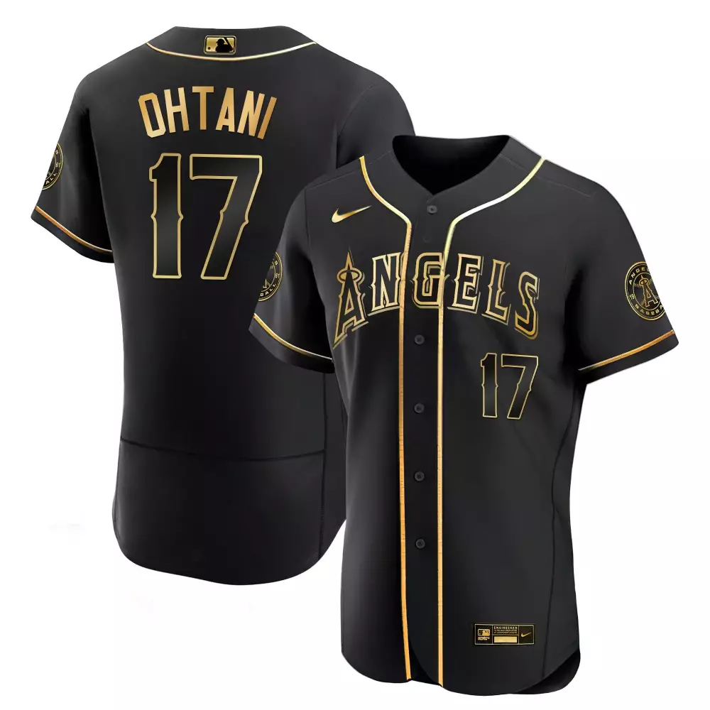 shohei ohtani cool white gold mens los angeles angels cool base gold jersey all stitched