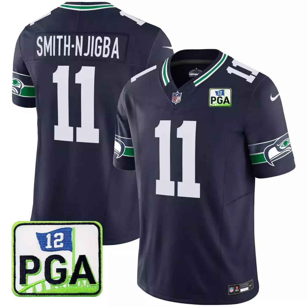 Smith-Njigba Seattle Seahawks Navy Vapor Limited Jersey | Stitched Fan Gear for Men, Women & Youth