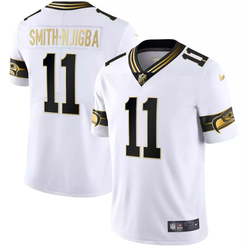 Smith Njigba Seattle Seahawks Vapor Jersey | Black 50th Anniversary Stitched 2023 | For Men, Women & Youth