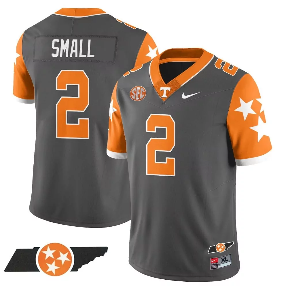 smoke gray hendon hooker mens tennessee volunteers 2023 alternate vapor limited jersey v4 all stitched