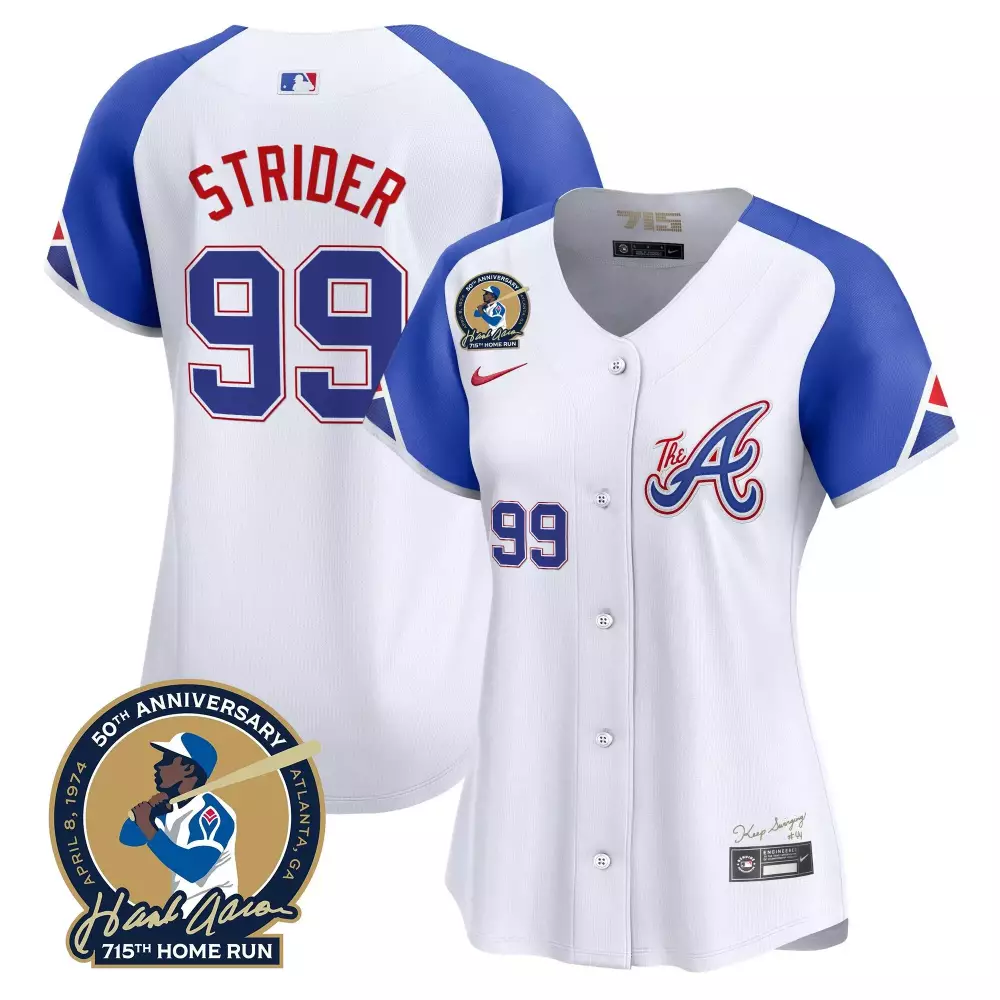 Spencer Strider City Connect Women's Atlanta Braves Champions Jersey | Gold Style | Limited Edition Fan Gear | For Men, Women & Youth