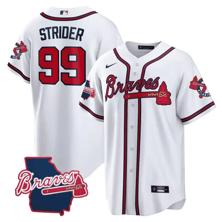 Spencer Strider City Connect Women's Atlanta Braves Champions Jersey | Gold Style | Limited Edition Fan Gear | For Men, Women & Youth