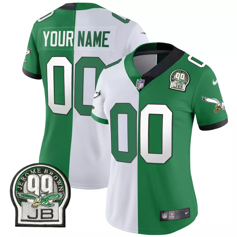 split women philadelphia eagles gold kelly vapor custom jersey all stitched