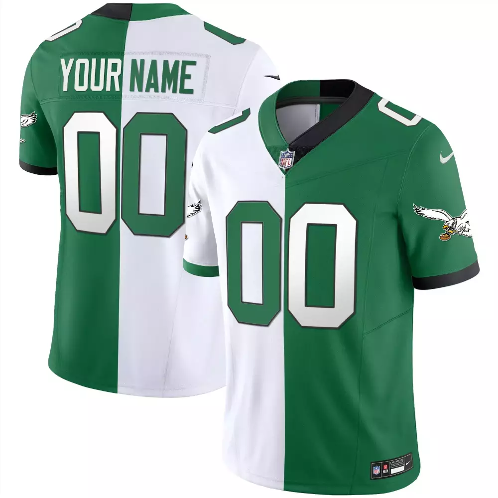 split youth philadelphia eagles mexico gold kelly vapor custom jersey all stitched