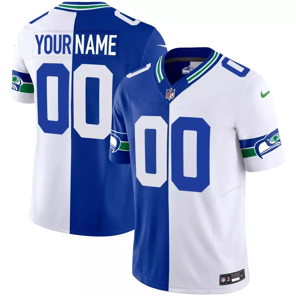 Seattle Seahawks Throwback Gold Vapor Limited Custom Jersey V2 | Stitched Fan Gear | For Youth