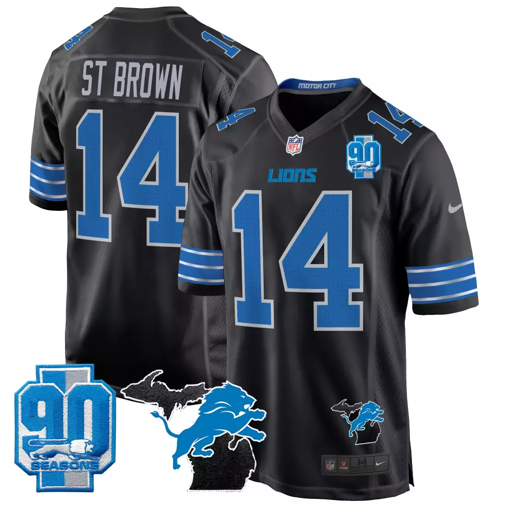st brown black mens detroit lions 2024 crucial catch vapor limited jersey all stitched