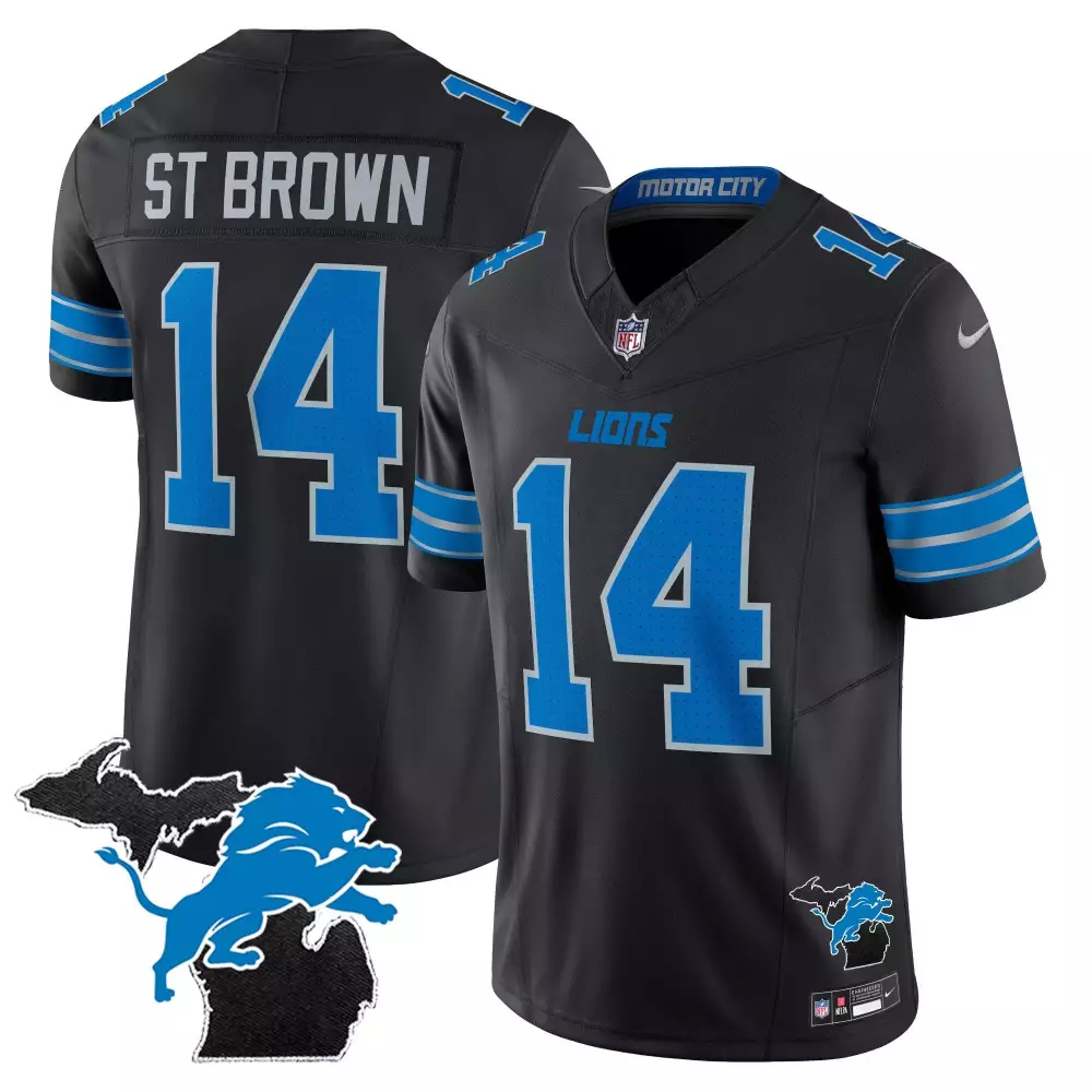 st brown black mens detroit lions 2024 crucial catch vapor limited jersey all stitched