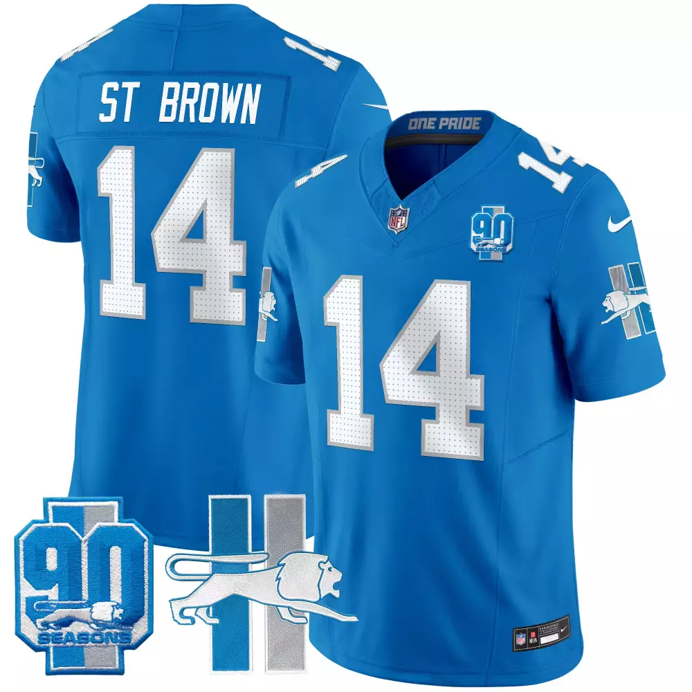 St. Brown Detroit Lions 1946 Throwback Vapor Limited Jersey | All Stitched | Fan Gear | For Men, Women & Youth