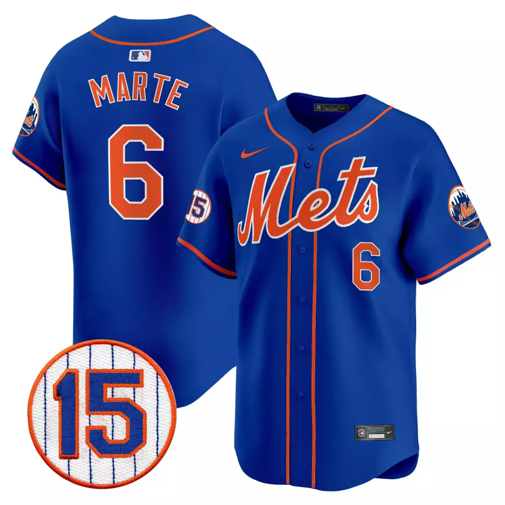 starling marte royal mens new york mets 2024 spring training vapor premier elite jersey v2 all stitched