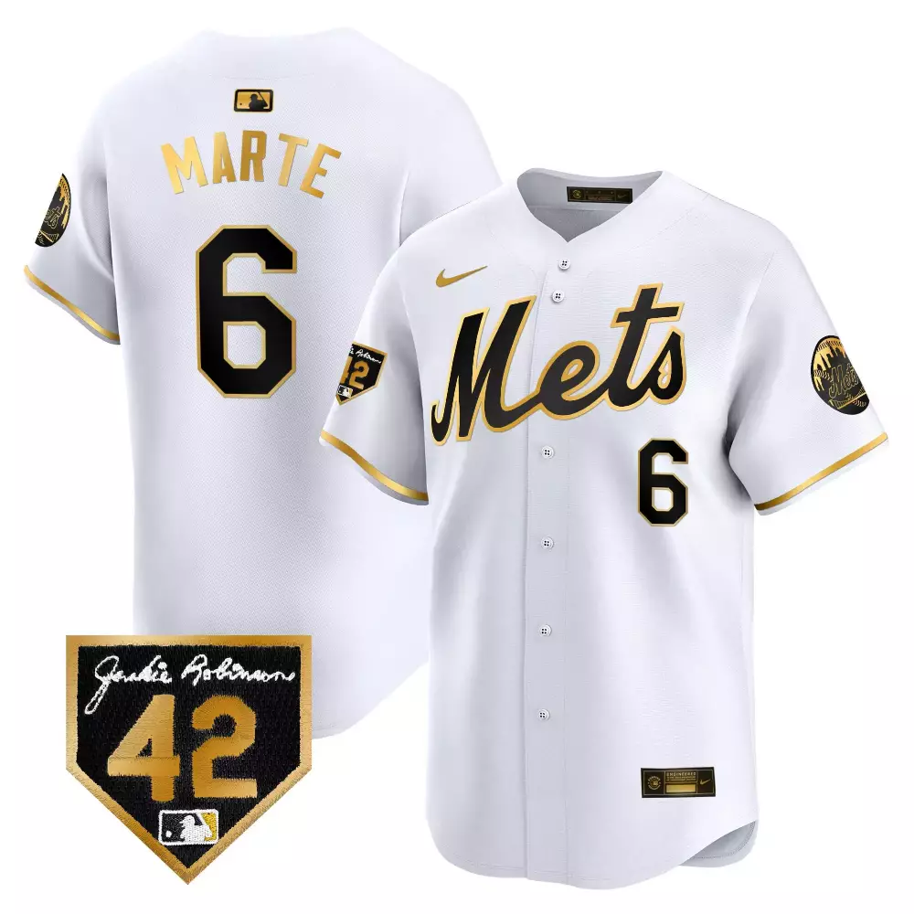 starling marte royal womens new york mets 2024 jackie robinson patch vapor premier limited jersey all stitched