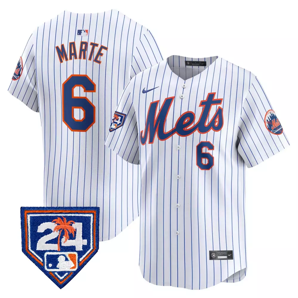 starling marte white gold womens new york mets jerry grote patch vapor premier limited jersey all stitched